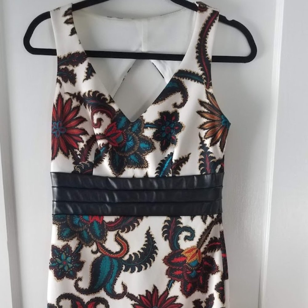 Multi-Color Fitted Cocktail Dress